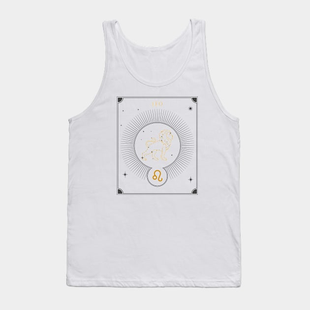 Leo | Astrology Zodiac Sign Design Tank Top by The Witch's Life